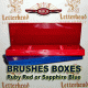 Brushes Box Case Ruby Red Standard