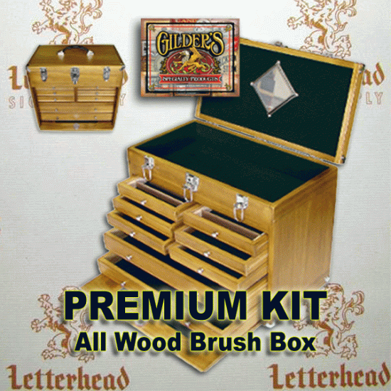 Brushes Box Premium All Wood Kit