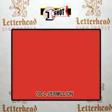 1 Shot Lettering Enamel Paint Vermillion 100L - 1/2 Pint